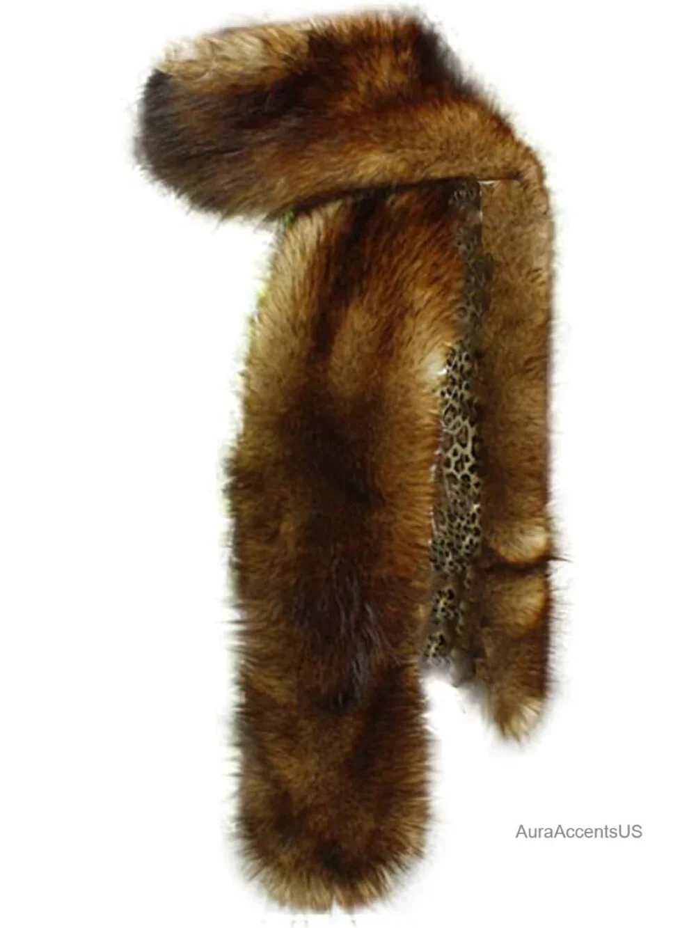 Faux Fur Scarf Collar Stole Shawl Wrap for Women Men